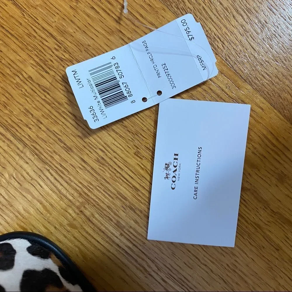 Coach Page Shoulder Bag in Ocelot Printed Haircalf F33636 Excellent cond… - Picture 10 of 14